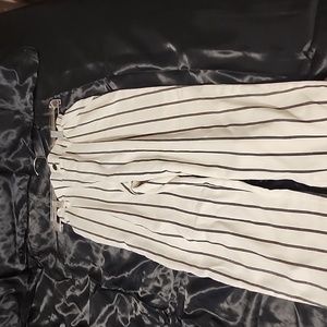 White Stripped Pants